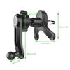 17mm Kugelkopfbefestigung Auto Lüftungshalter Klemme 360° drehbar Lüftungsauslass Handyhalter Universell Y-förmige Basis Anti-Schock Auto Halterung Klemme