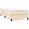 Maison Exclusive - Sommier à lattes de lit avec matelas Crème 80x200 cm Tissu