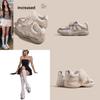 Pearl Shoelaces Casual Sports Mesh Shoes Girl Invisible Height Increasing Shoes