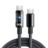 240W Transparent Fast Charging Visible Data Cable for Huawei, Apple, Honor - Universal Car Compatible