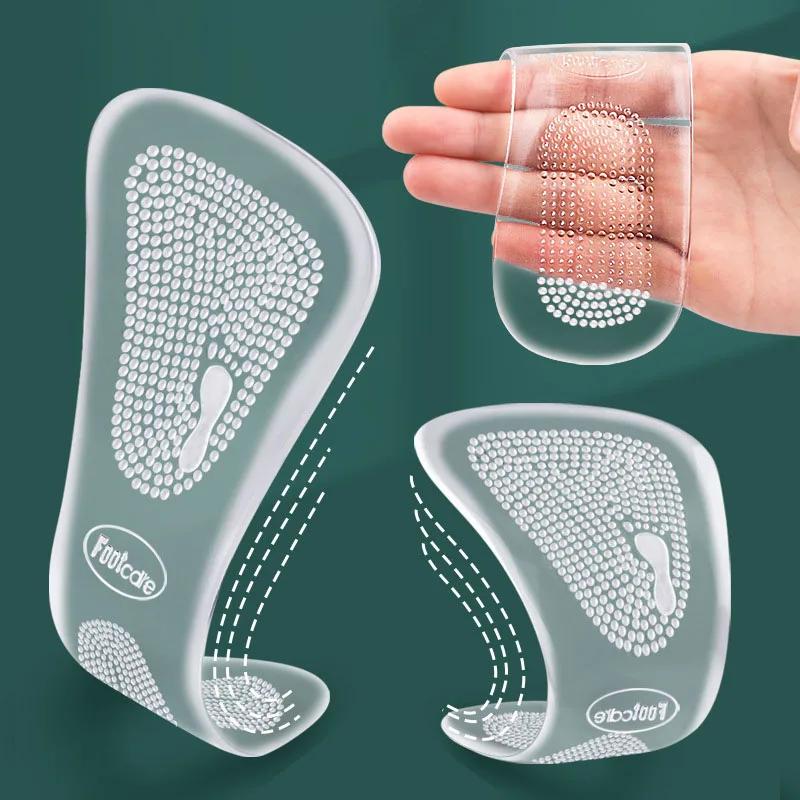 2 шт. Гелевые самоклеящиеся стельки Мягкие силиконовые туфли на высоком каблуке — фото 3