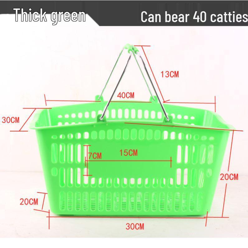 Sturdy Handheld Shopping Basket for Supermarkets and Convenience Stores