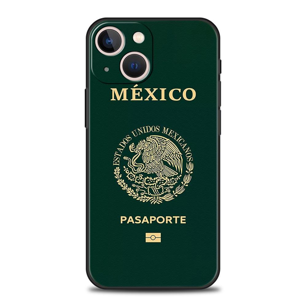 Morocco Ukraine Passport For iPhone 11 12 13 15 14 Pro Max Phone Case X XR XS 7 8 Plus SE 2020 Luxury Black Soft Cover Funda