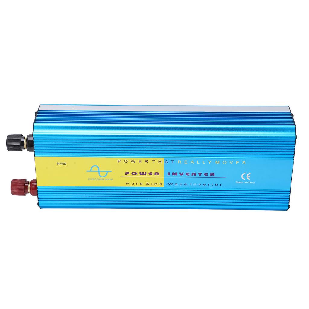 4000W DC12V Inverter LCD Display Dual Universal Plug 2 Cooling Fans Pure Sine Wave Converter for Car Outdoor