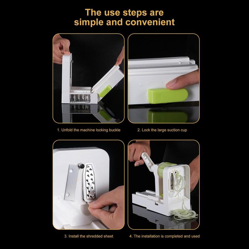 Struhadlo na zeleninu, spirála na brambory, kráječ na brambory, spirála na ovoce a zeleninu, stroj na výrobu nudlí, multifunkční kuchyňské pomůcky