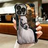Ferghana Horse Animal Plating Phone Case For Iphone 16 17 Pro Max Air 16E 14 15 Plus 12 13 Mini Anti-Fall Airabag Cover