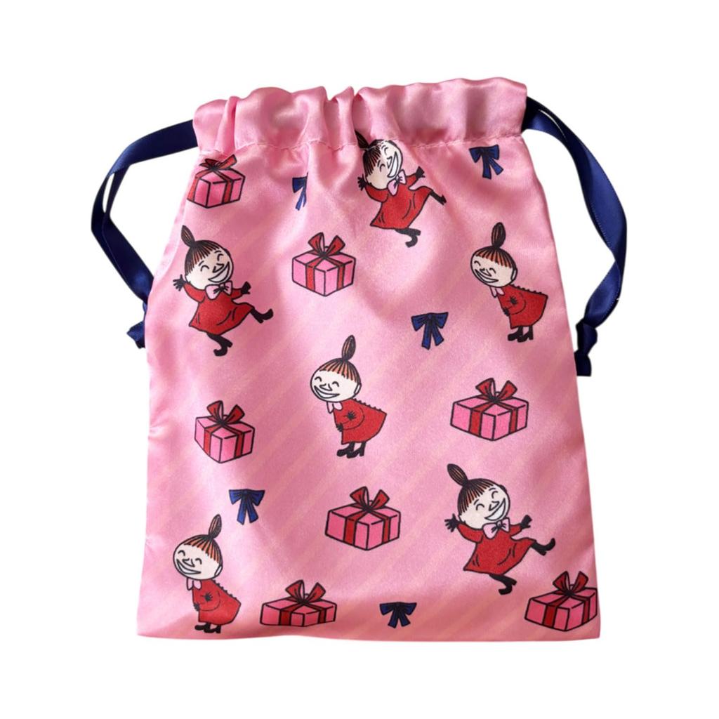 Small Planet Moomin Ribbon Drawstring Bag Little My Gift