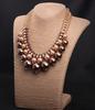 Textured Multi-Layer Pearl Rhinestone Short Collarbone Necklace Exaggerated Women'S Accessories