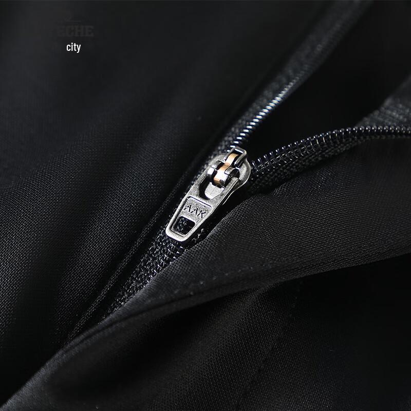 Men's Silk Blend Ice Silk Breathable Straight Fit Casual Trousers