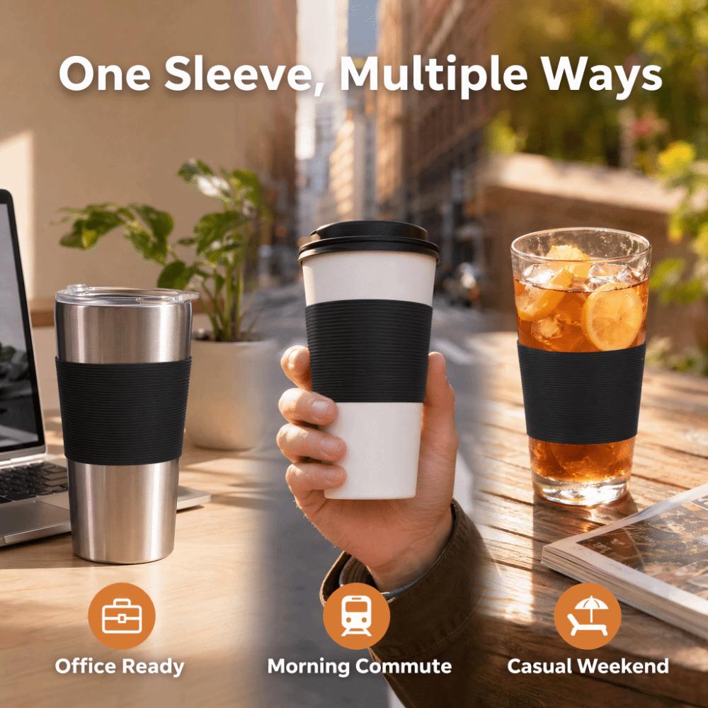 10pcs Non-Slip Design Bottle Mug Protector Heat Resistant Non-Slip Cup Cover Travel Tumblers