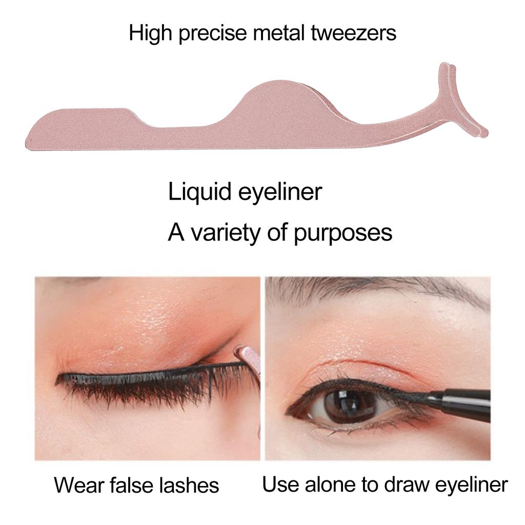 Magnetic Eyelashes Eyeliner Kit 6 Pairs False Lashes Liquid Eyeliner with Tweezers Makeup Tool Set