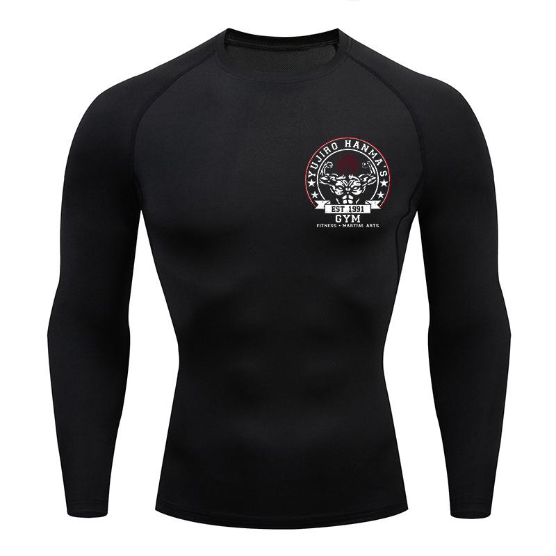 

Компресійні футболки з принтом Бакі для чоловіків, спортивні футболки з швидкою сушкою, футболки, топи, гімнастичні, для фітнесу, майки, базові шари, рашгард XL