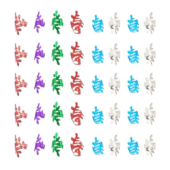 40Pcs Braid Hair Accessories, Alloy Wheat Ear Design Hair Clips, Easy Clip-On Hair Cuffs for Multi-Strand Braids