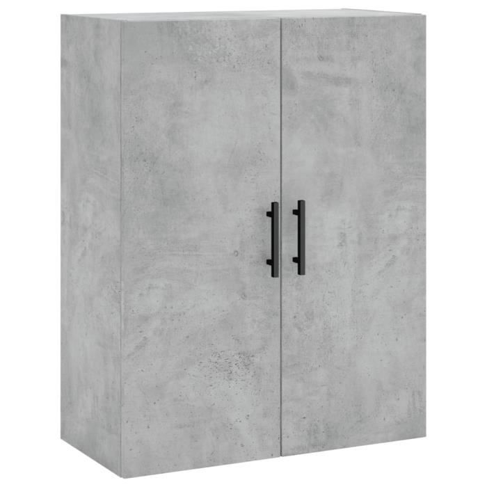 VidaXL Armoire murale gris béton 69,5x34x90 cm 828448