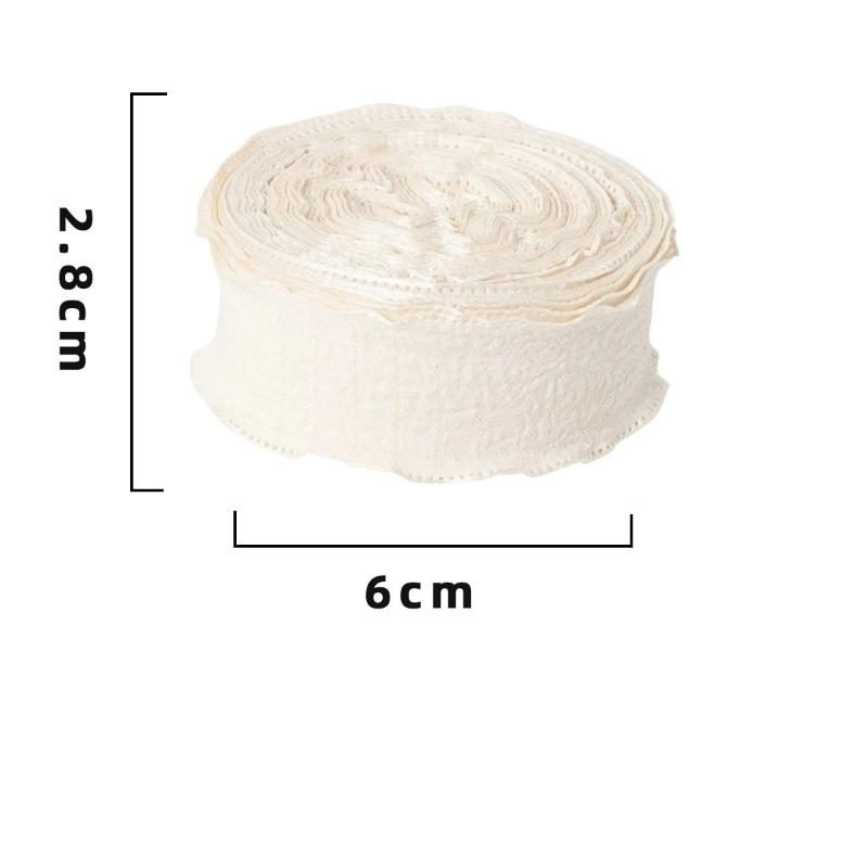New 10 Yards Fishtail Yarn Ribbons 2.5cm Wave Edge Pleated Chiffon Ribbon Gift Wrapping Bouquets Gifts Packaging Material