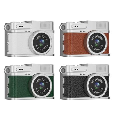 Compact Vintage Digital Camera For Travel 1080P 30FPS Recording Lightweight Design Built In 180mAh Battery Easy Operation