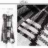 Specchio Pleated Dress for Women Fits Sizes Simple Stylish Hand Plus Check Pattern [SPECCHIO] Short-Sleeved (Free Size, 7-31 / / / Elegant) A-line