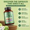Soursop Capsules Contain Shiitake Mushroom, Seaweed, and Hericium Erinaceus Extract; Vegan; Antioxidant Support; and Joint Health Benefits.