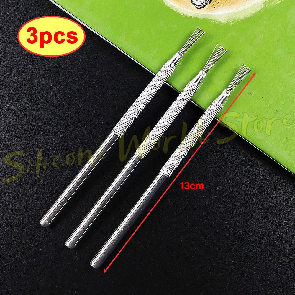 SW 7 Pin Feather Wire Texture Ceramics Tools Detail Needles Carving Knife Ceramic Brush DIY Clay Sculpting Modeling Pottery Tool