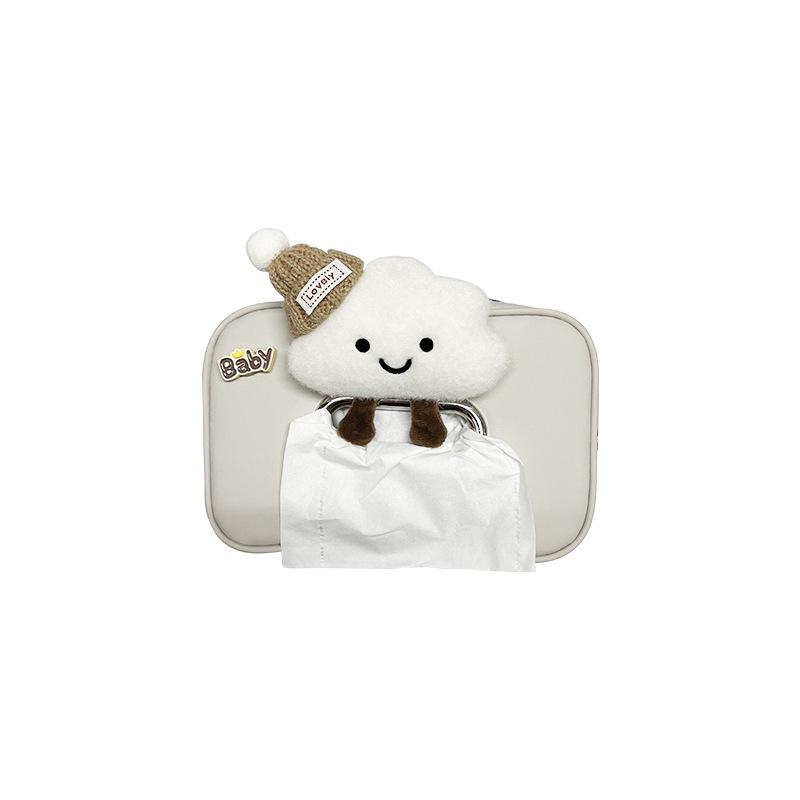 Adorable Car Cloud Tissue Box Holder - Armrest Edition for Creative Interior Decor