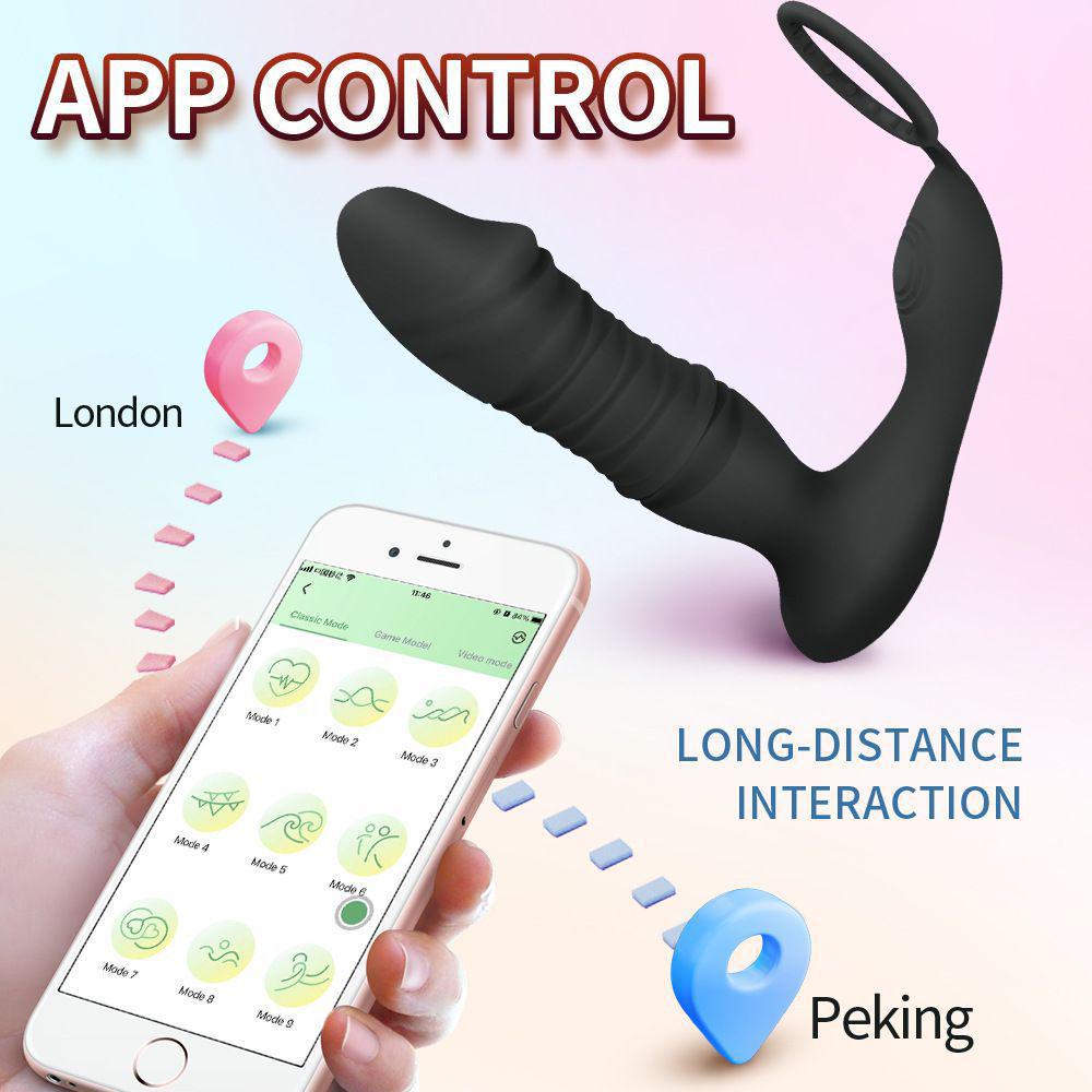 Men's Prostate Massager & Unisex Vibrating Thrusting Toy