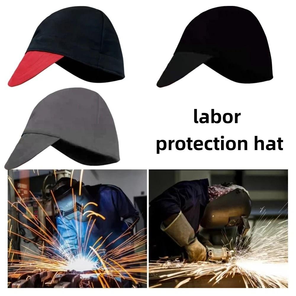 High Temperature Resistance Head Protective Cover Breathable Anti-scalding Welding Hat Sweat Absorption Anti-splash Work Cap