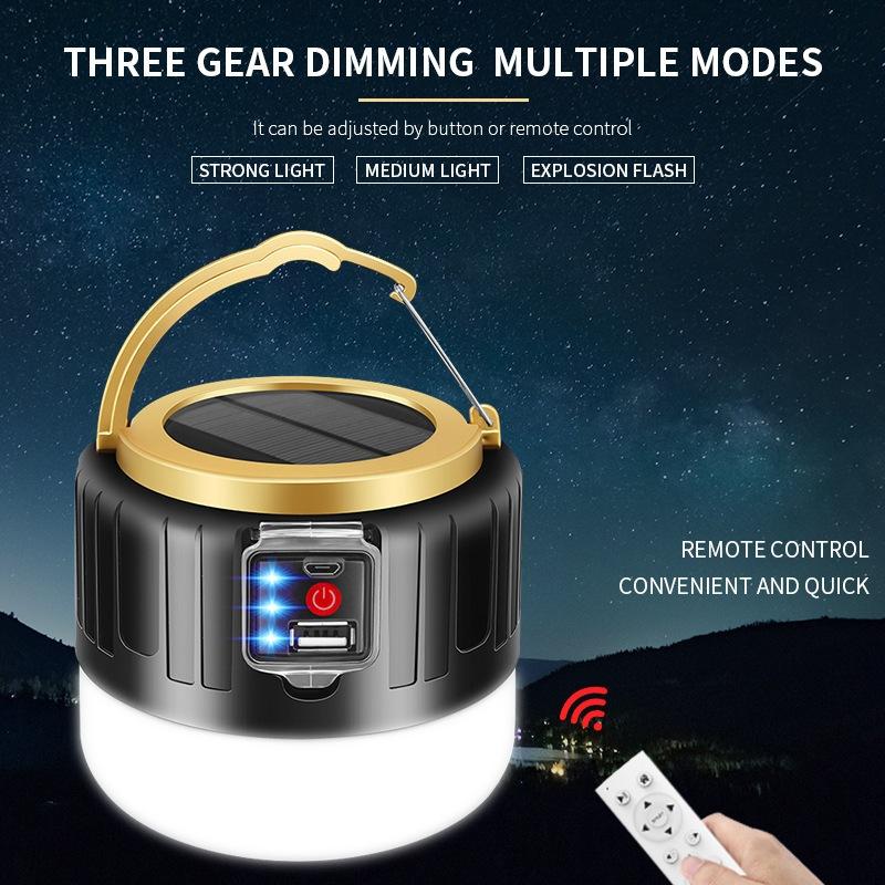 Ready Stock 400W Solar Charging Light Night Market Light Mobile Power Bank Outdoor Camping Lamp Emergency Light