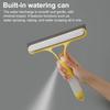 2Pcs 3-in-1 Window Cleaning Scraper with Sprayer Ergonomic Handle Built-in Spray Bottle Cleaning Brush Glass Cleaner Tool