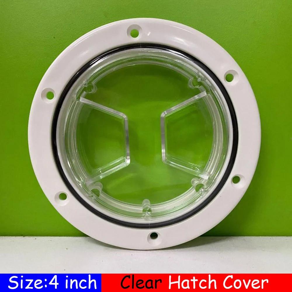 ABS Runde Deck Inspektionszugangsluke Abdeckung Kunststoff Weiß Schwarz Boot Deck Inspektionsplatte Für Yacht Marine 4/6/8 Zoll