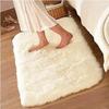 40*60cm Super Soft and Comfortable Silk Wool Floor Thick Non-slip Door Mat White Carpet Rugs for Bedroom