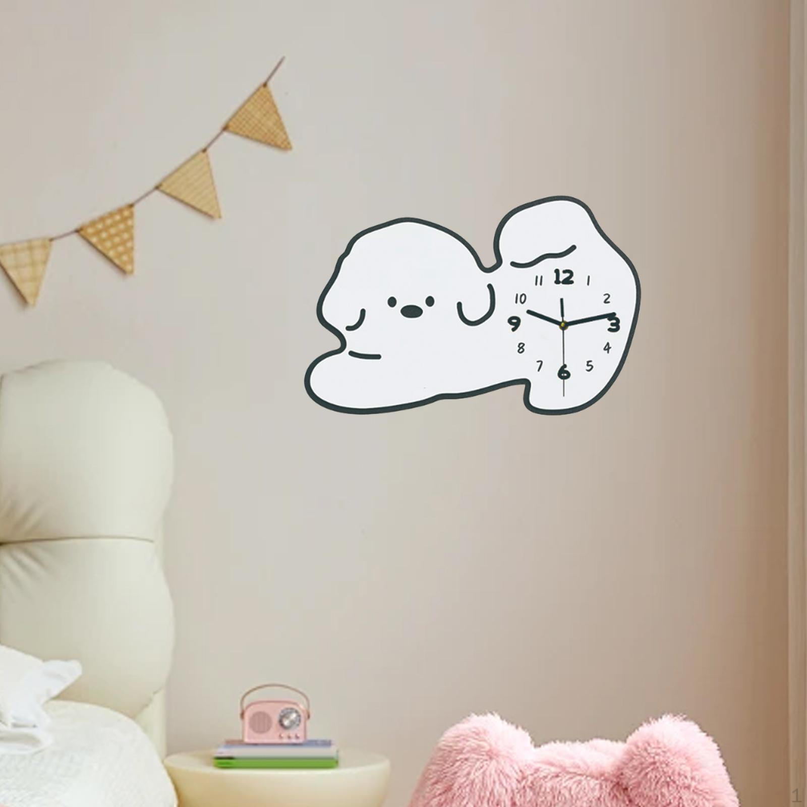 

Настенные часы для помещений, бесшумные и тихие для детских комнат белый