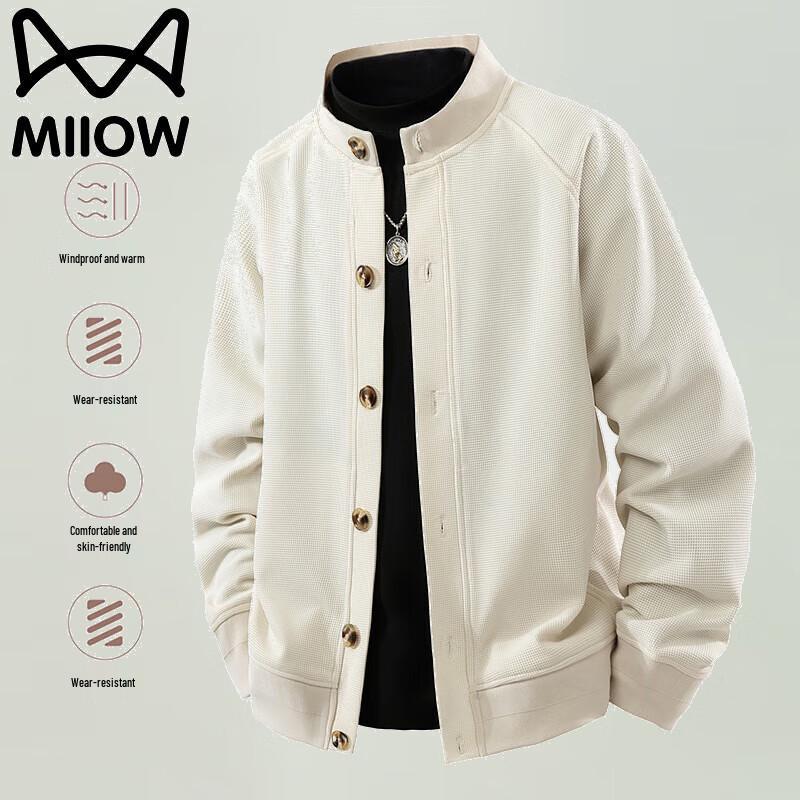 MIIOW Men's Stand Collar Casual Jacket