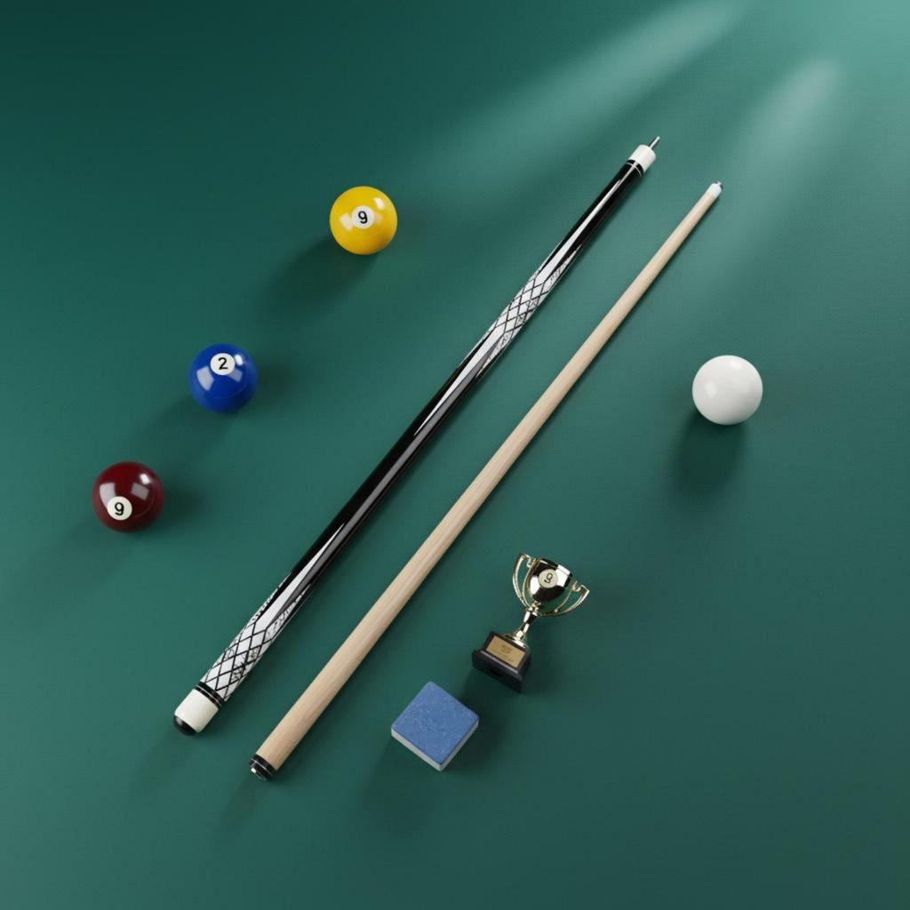 Billiards Ball Cue Leather Tip Pool Hand Polished Equipment for