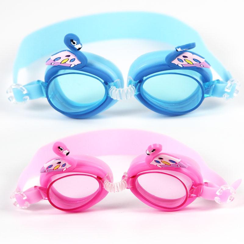 Professional Swimming Goggles Girl Cartoon Swim Glasses with Ear Plug Waterproof Anti Fog Swim Eyewear For Children Kids Gifts