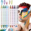 10 Colors Nail Art Dual Tip Coloring Pen Drawing Nail Design Colorful Outlining Pen Kit For Home Salon DIY Nail Art