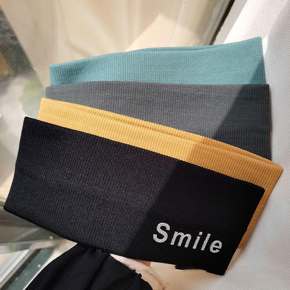 For Women Sweat Absorbing Knitted Headband Sports Hairband Korean Style Headband Hair Accessories