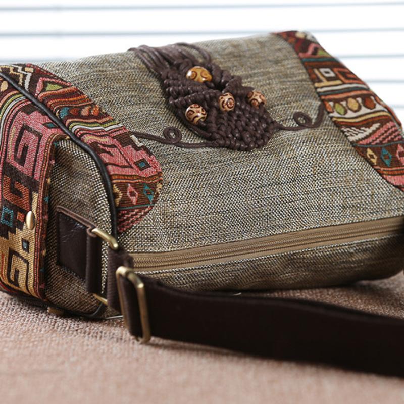 Genți de mână din pânză pentru femei Genți de mână în stil chinezesc pentru femei Genți de umăr lucrate manual pentru petrecere a timpului liber versatile