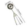 Stainless Steel Ice Cream Scoop with Spring Handle 3-in-1 Scooper for Watermelon Mashed Potato Ice Cream Kitchen Tool