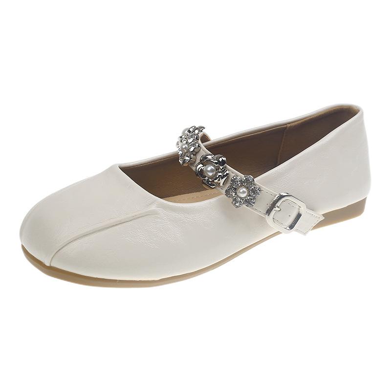 

Туфли-лодочки с круглым носком, женские туфли с ремешком на низком каблуке Мэри Джейн, весна 2025, новая модная модель, туфли из лакированной кожи с небольшим вырезом, подчеркивающие темперамент 40