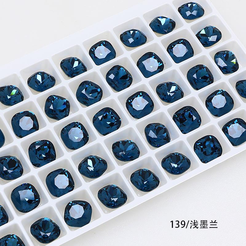 10Pcs Crystal K9 Glass Drill Tip Bottom Drill Fat Square Special-Shaped Nail Drill Clothing Accessories