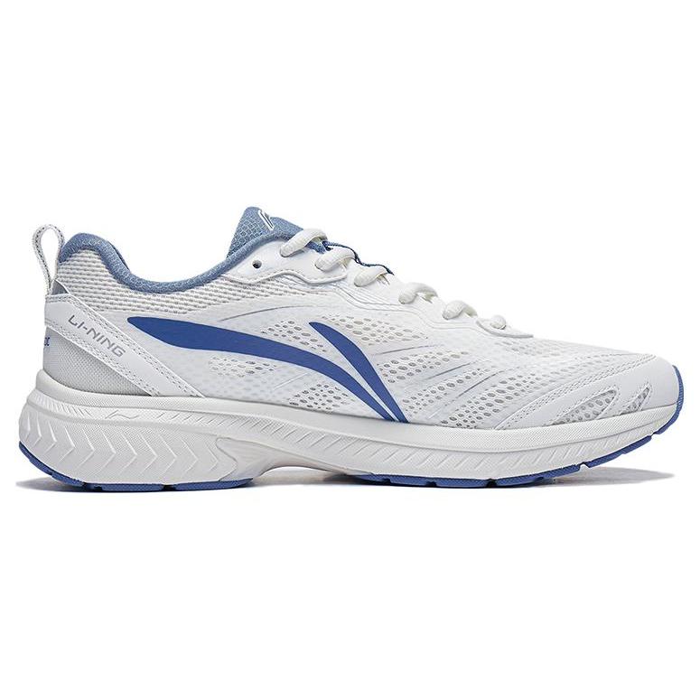 New LiNing Anti Slip Wear Resistant Low Top Running Shoes Men's White Blue ARXT011-1