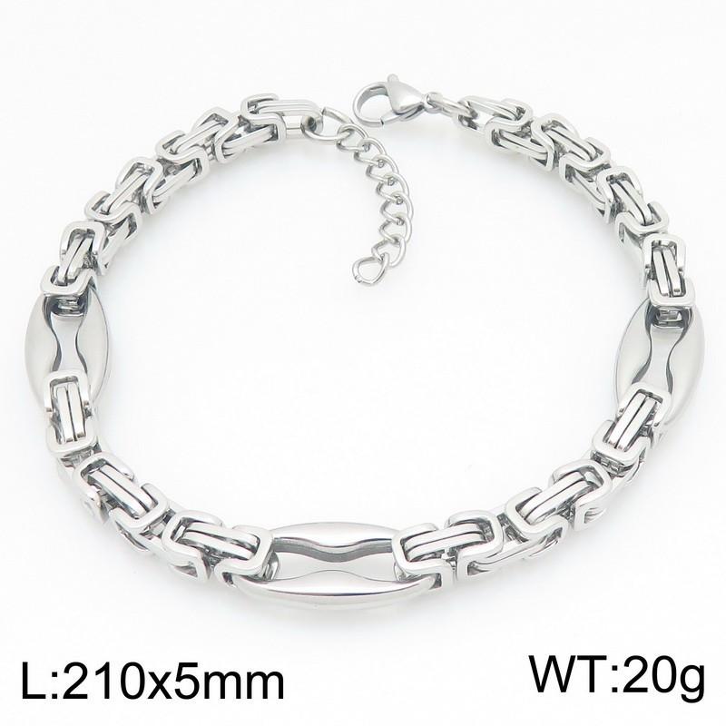 2026 Personalized Versatile Lip Chain Jewelry, Japanese and Korean Byzantine Emperor Chain Splicing Pig Nose Titanium Steel Trendy Men's Bracelet