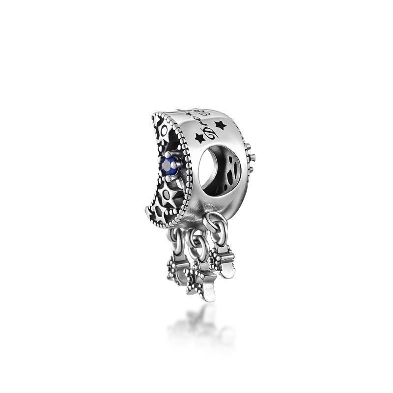 Sparkling Original Charms Fit Original 925Silver Bracelets Paw Print Stones&Enamel Clip Moveable Toy Cube Beads DIY Jewelry Gift