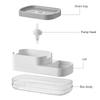 2 In 1 Dish Soap Dispenser Liquid Soap Pump Dispenser Soap Container With Sponge Holder For Kitchen Bathroom Washing Accessories