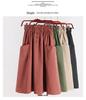 Elastic Waist A-line Button Skirt: Casual, Age-Reducing Style for Women - Perfect for Spring and Summer In Korean and Japanese Fashion.