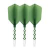 CUESOUL ROSTAK57 T19 Series mixed shaft integrated flight Slim Shape Series Set of 3 Two-tone dual-material (Dark Green)