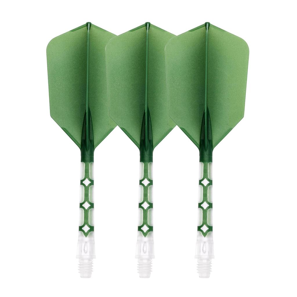 CUESOUL ROSTAK57 T19 Series mixed shaft integrated flight Slim Shape Series Set of 3 Two-tone dual-material (Dark Green)