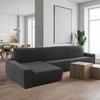 Sofaskins Sofa Cover - Dark Grey Sofa Cover | Long Right Arm Sofa Covers 210 - 340 Cm
