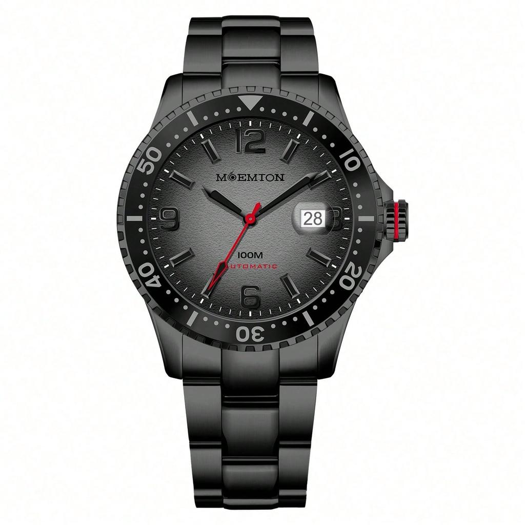Moemton Men’s Mechanical Diving Watch Steel 100m M107.BSSF01