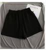 Summer New Version of Sports Shorts Women's High Waist Loose and Thin Wide-leg Pants Solid Color Cotton Casual Pants Tide